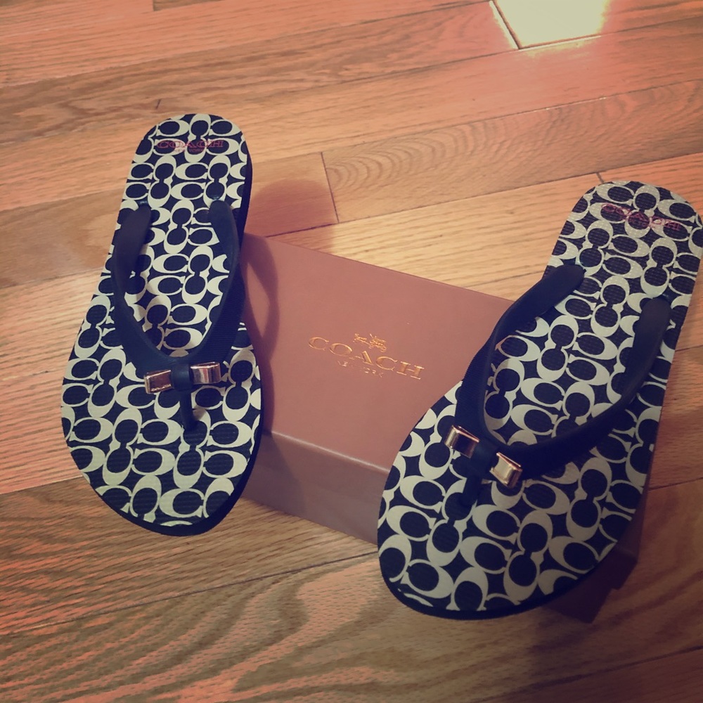 COACH flip flops